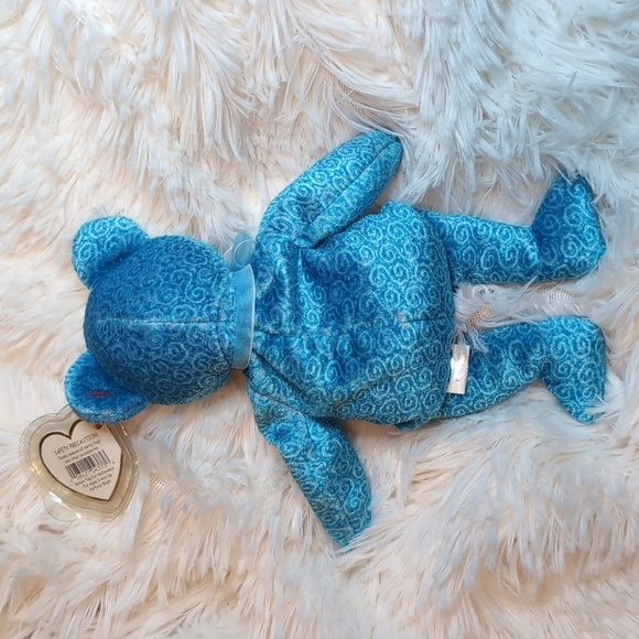 TY Beanie Babies CLASSY Bear retired vintage stuffed animal toy BD 4-30-01 - Picture 4 of 9